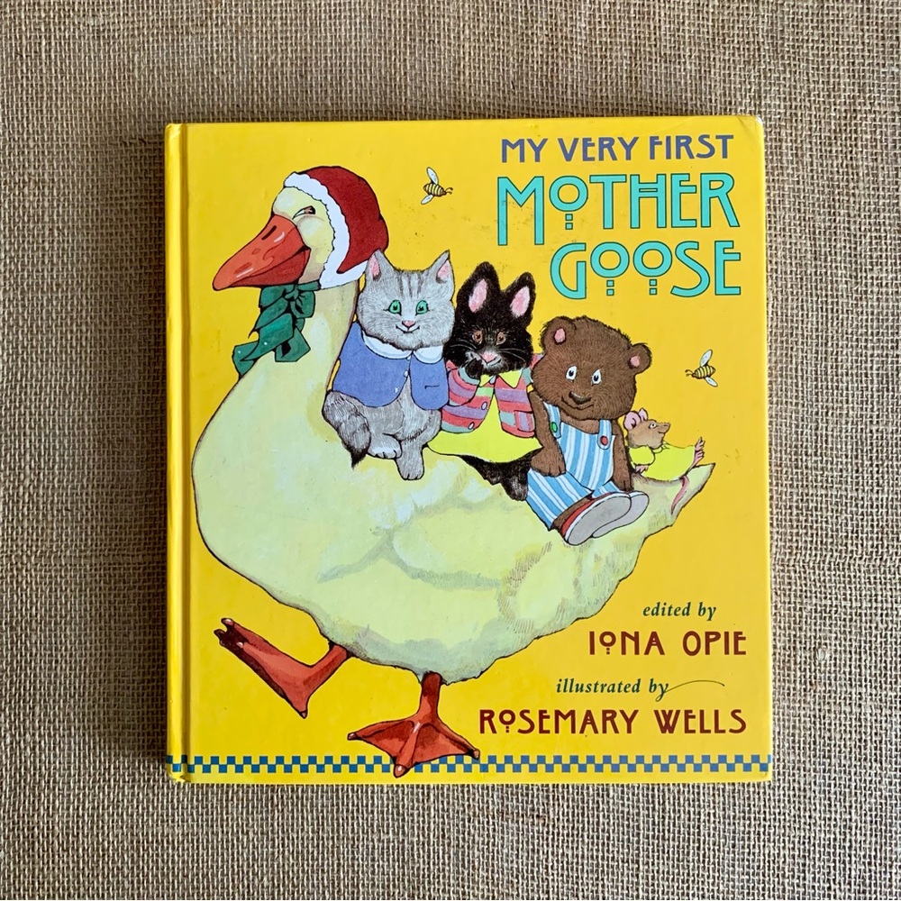 MY FIRST MOTHER GOOSE Hardback Book with Children’s Illustrated Poems & Rhymes